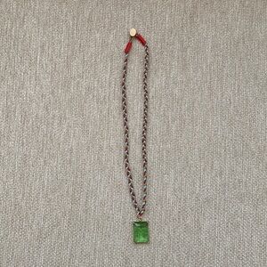 Roxanne Assoulin “Let’s Get it On” Green Crystal Pendant Necklace
